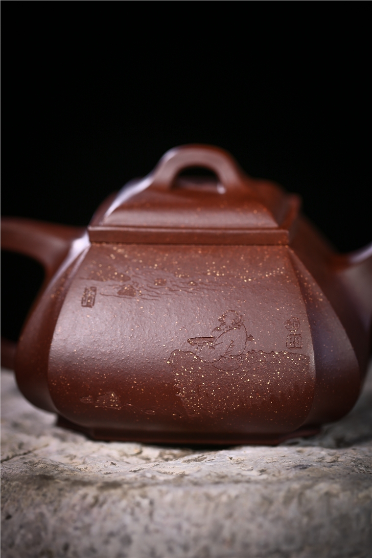 范晓丽作品 四方抽角石瓢