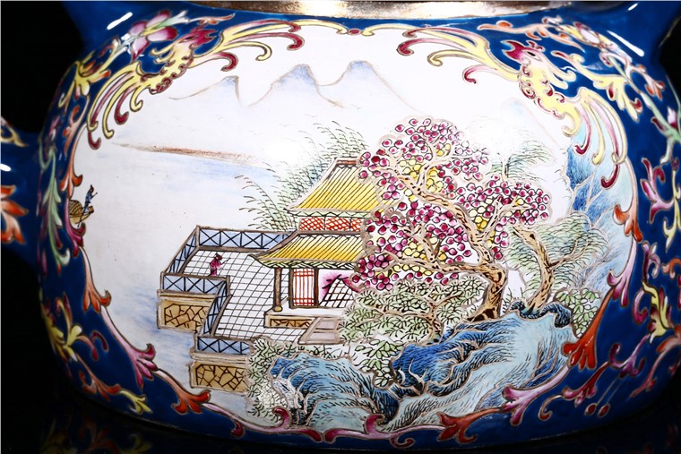 吴赛春作品 半月提梁图片