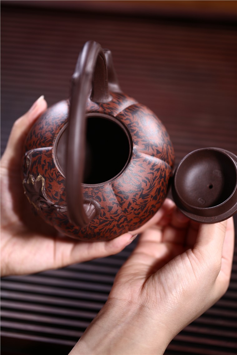 张剑作品 南瓜提梁图片