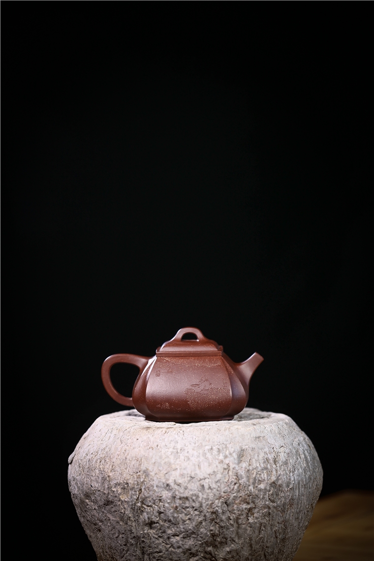 范晓丽作品 四方抽角石瓢